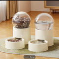 Cat feeder and water dispenser set