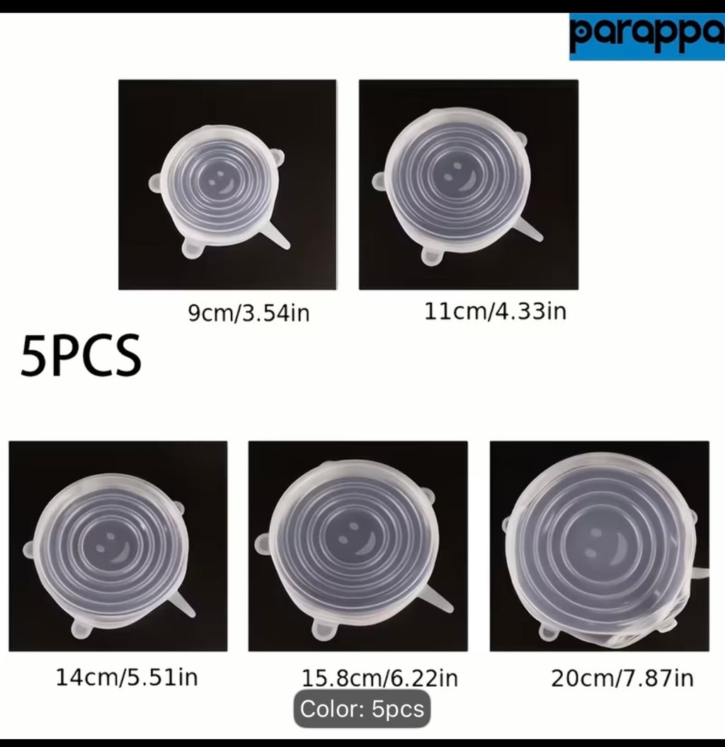 5pcs Silicone Stretch Lids