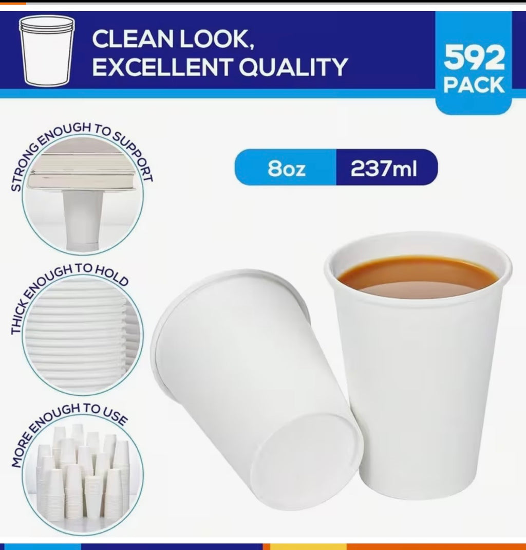 Disposable paper cups
