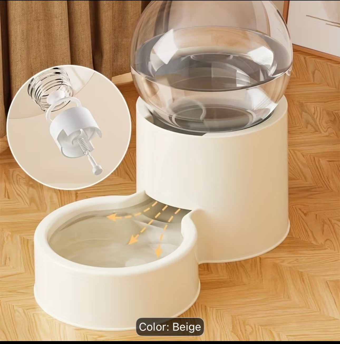 Cat feeder and water dispenser set