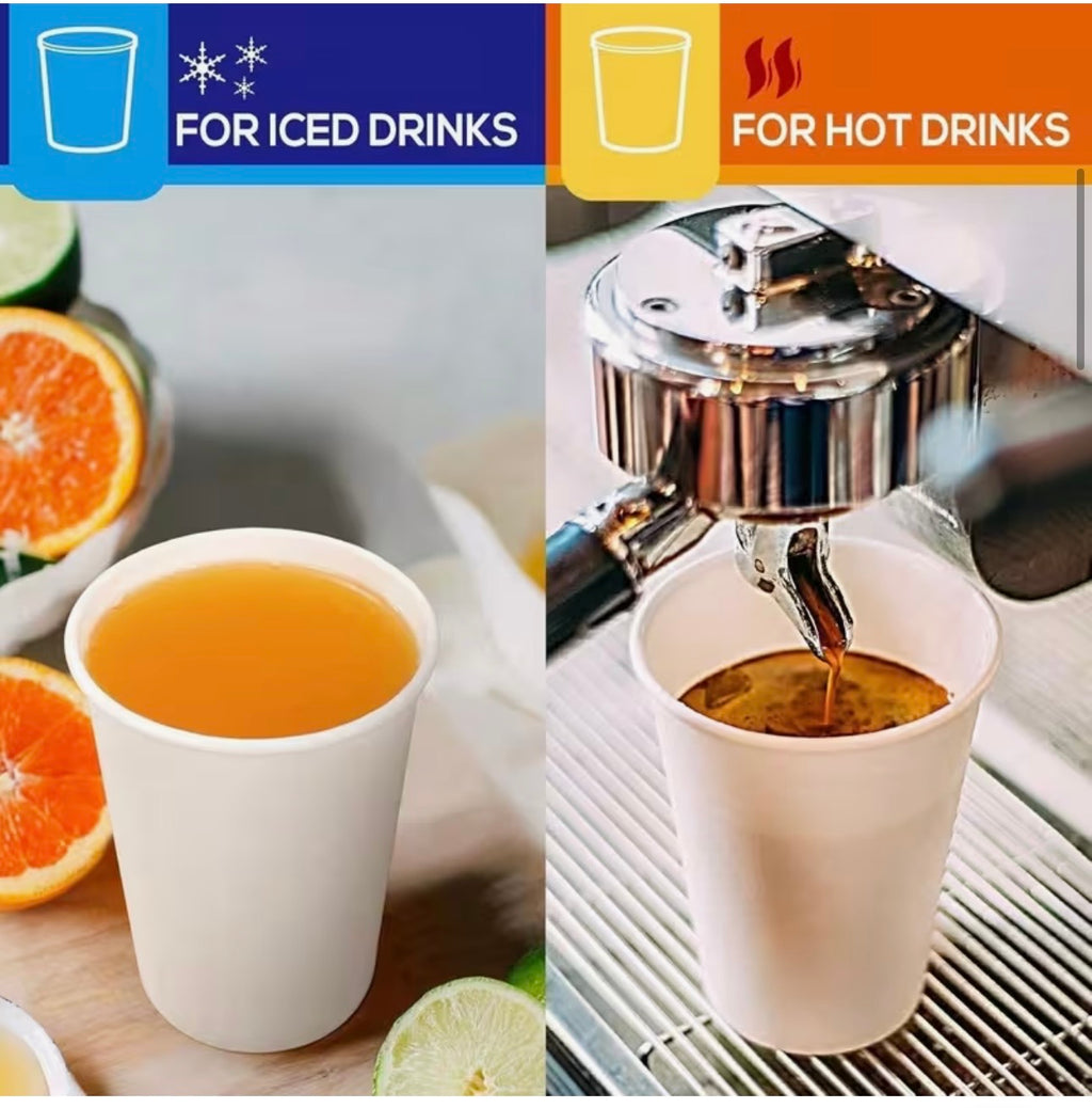 Disposable paper cups